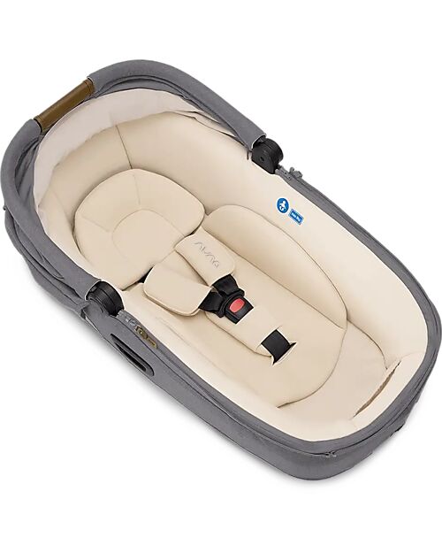 Nuna Navicella Cari Next per Passeggino e Auto - Granite - Cognac - Compatibile con Base Next - Leggera Sicura e Trasportabile Carrozzine e Navicelle
