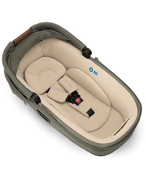Nuna Navicella Cari Next per Passeggino e Auto - Pine - Cognac - Compatibile con Base Next - Leggera Sicura e Trasportabile Carrozzine e Navicelle