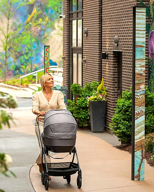 Nuna Navicella Cari Next per Passeggino e in Auto - 0-6 Mesi - Granite  - Compatibile con Base Next - Leggera Sicura e Trasportabile Carrozzine e Navicelle