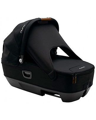 Nuna Navicella Cari per Passeggino e Auto - 0-6 Mesi - Compatibile con Base Next - Caviar - Leggera Sicura e Trasportabile Passeggini Leggeri