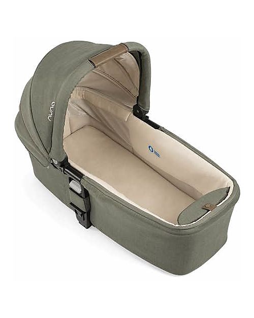 Nuna Navicella per Passeggino MIXX - Pine - Verde - Si Collega al Passeggino con un Click! Carrozzine e Navicelle
