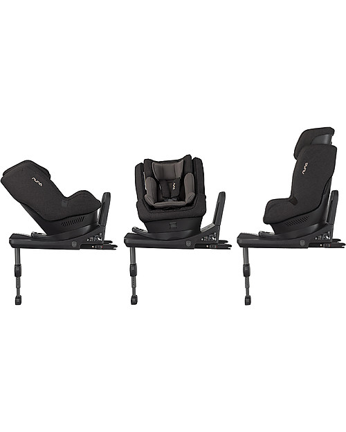 Nuna Nuovo Seggiolino Auto REBL™ PLUS I-Size 0-4 anni, Suited - Ruota a 360° in un clic! Seggiolini Auto Gruppo 1/2/3