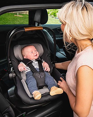 Nuna Ovetto Arra Next per Passeggino e Auto - 0-18 mesi - Compatibile con Base Next - Caviar - Reclinabile a 157° Passeggini Leggeri