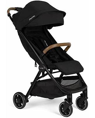 Nuna Passeggino Compatto TRVL - Caviar - Nero - Ideale per Viaggiare e per la Città! Passeggini Leggeri