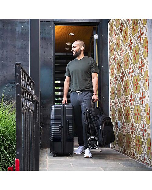 Nuna Passeggino Compatto TRVL - Granite - Black - Ideale per Viaggiare e per la Città Passeggini Leggeri