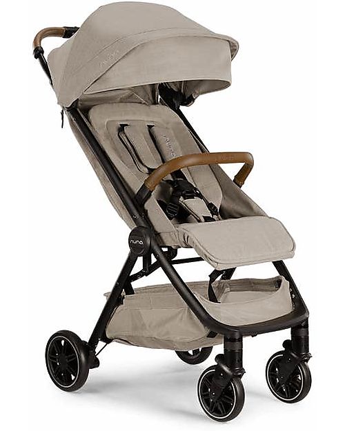 Nuna Passeggino Compatto TRVL - Hazelwood - Beige - Ideale per Viaggiare e per la Città! Passeggini Leggeri