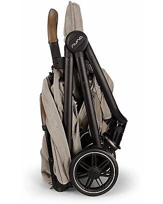 Nuna Passeggino Compatto TRVL - Hazelwood - Beige - Ideale per Viaggiare e per la Città! Passeggini Leggeri