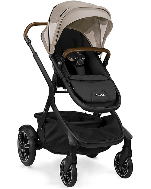 Nuna Passeggino Demi Grow con Cappottina Estiva - Timber - Da Singolo Diventa Doppio! Passeggini Gemellari