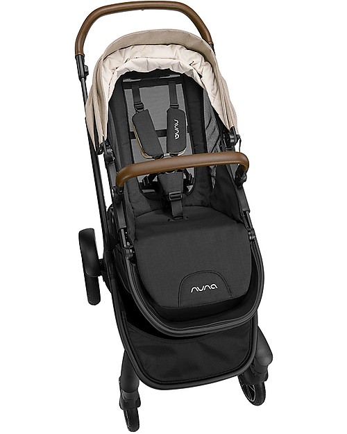 Nuna Passeggino Demi Grow con Cappottina Estiva - Timber - Da Singolo Diventa Doppio! Passeggini Gemellari