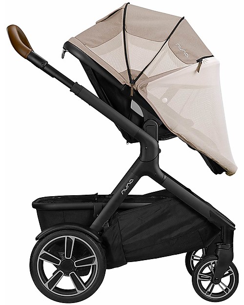 Nuna Passeggino Demi Grow con Cappottina Estiva - Timber - Da Singolo Diventa Doppio! Passeggini Gemellari