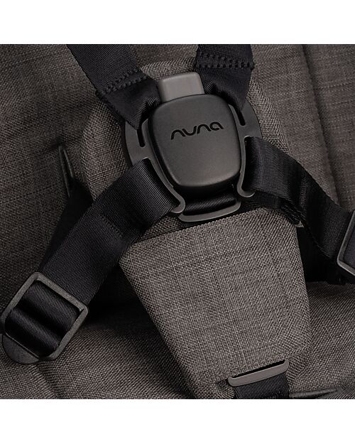 Nuna Passeggino Gemellare Trvl Dubl - Caviar - Compatto, Leggero e Doppio Passeggini Gemellari