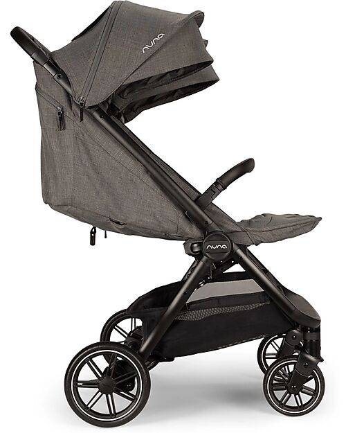Nuna Passeggino Gemellare Trvl Dubl - Thunder - Compatto, Leggero e Doppio Passeggini Gemellari