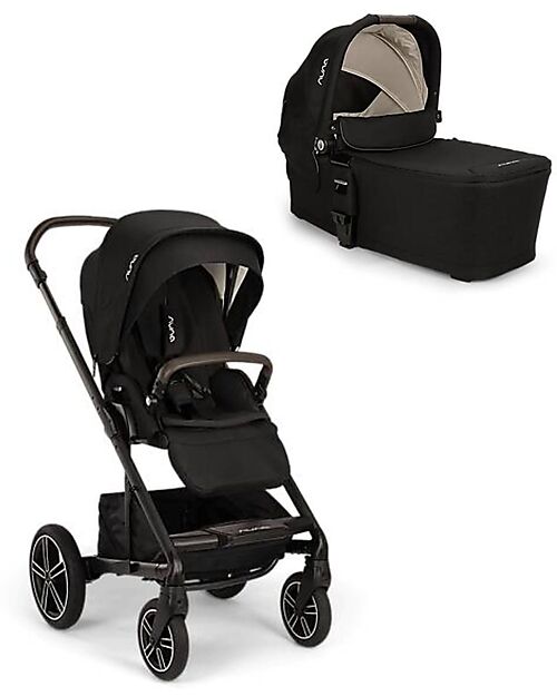 Nuna Passeggino Mixx Next + Navicella per Passeggino Mixx Next - Caviar - Si Collegano Con Un Click Passeggini Classici