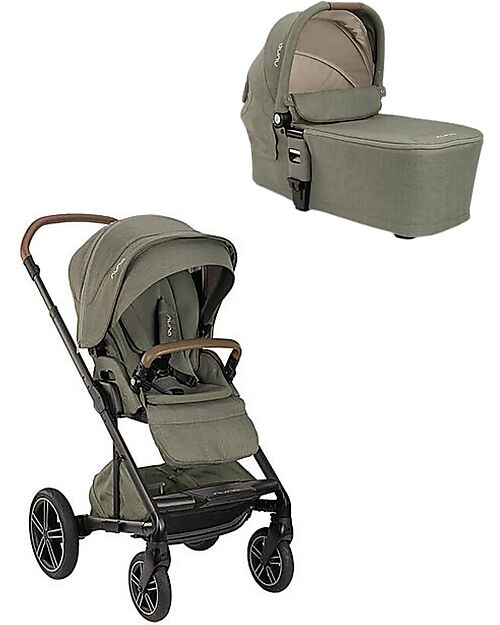Nuna Passeggino Mixx Next + Navicella per Passeggino Mixx Next - Pine - Chcocolate - Si Collegano Con Un Click Passeggini Classici