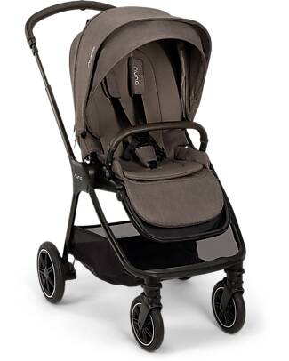 Nuna Passeggino Triv Next - Chestnut - Telaio Nero - Ideale per Viaggiare e per la Città Passeggini Classici