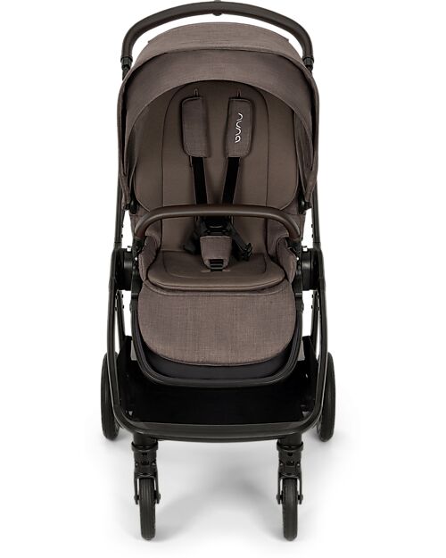 Nuna Passeggino Triv Next - Chestnut - Telaio Nero - Ideale per Viaggiare e per la Città Passeggini Classici
