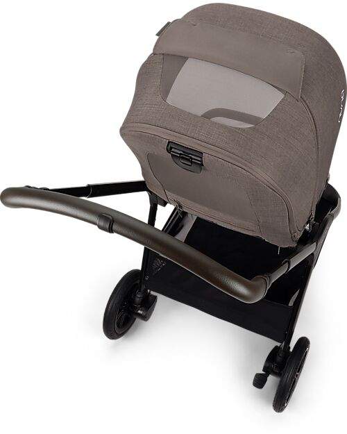 Nuna Passeggino Triv Next - Chestnut - Telaio Nero - Ideale per Viaggiare e per la Città Passeggini Classici
