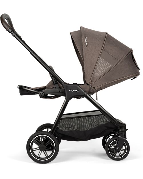 Nuna Passeggino Triv Next - Chestnut - Telaio Nero - Ideale per Viaggiare e per la Città Passeggini Classici