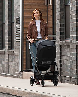 Nuna Passeggino Triv Next - Cosmopolitan - Telaio Nero - Ideale per Viaggiare e per la Città Passeggini Leggeri