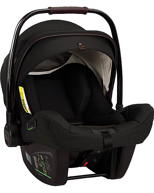 Nuna PIPA NEXT Ovetto Riveted, ecopelle Chocolate Seggiolini Auto Gruppo 0+/1