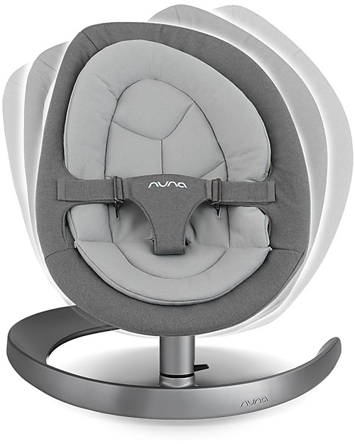 Nuna Sdraietta a Dondolo Leaf Curv - Granito - Elegante - si Trasforma in una Comoda Poltroncina! Sdraiette_