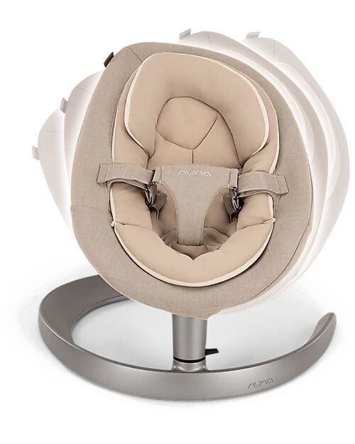 Nuna Sdraietta a Dondolo Leaf Grow - Biscotti - Barra con Simpatici Pupazzetti Sdraiette_