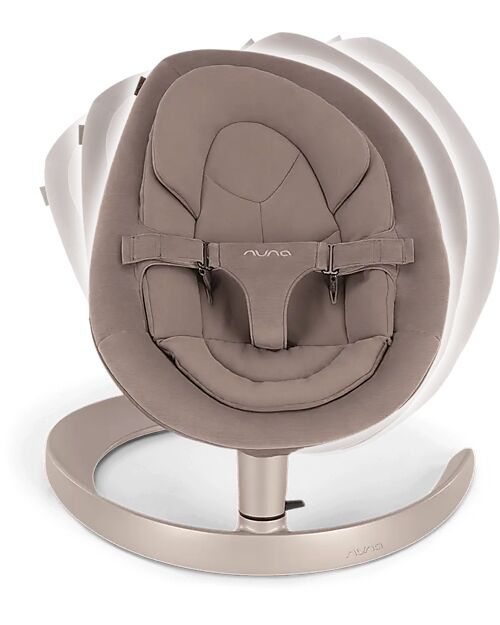 Nuna Sdraietta a Dondolo Leaf Grow - Cedar - Barra con Simpatici Pupazzetti Sdraiette_