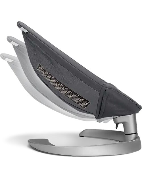 Nuna Sdraietta a Dondolo Leaf Grow - Granite - Barra con Simpatici Pupazzetti Sdraiette_