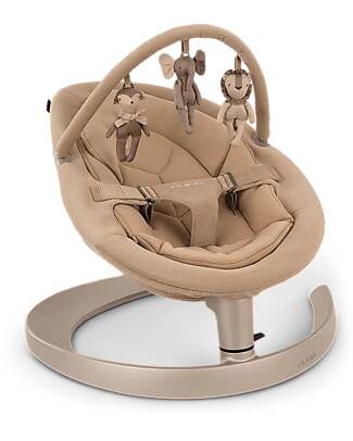 Nuna Sdraietta a Dondolo Leaf Grow - Teddy - Barra con Simpatici Pupazzetti Sdraiette_