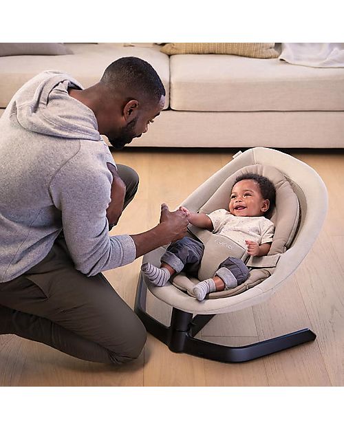 Nuna Sdraietta a Dondolo Leaf - Teak - si Trasforma in una Comoda Poltroncina! Sdraiette_