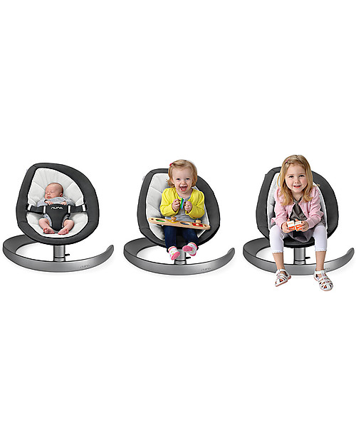 Nuna Sdraietta LEAF™ Curv  Almond - Imbottitura in Cotone Bio, Silenziosa e Naturale! Sdraiette_