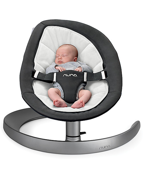 Nuna Sdraietta LEAF™ Curv  Dusk Grigio - Imbottitura in Cotone Bio, Silenziosa e Naturale! Sdraiette_