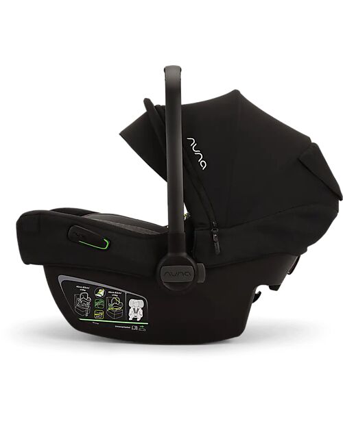 Nuna Seggiolino Auto Pipa Next i-Size - Caviar - Chocolate -  Doppia Installazione - Gruppo 0+ Seggiolini Auto Gruppo 0+/1