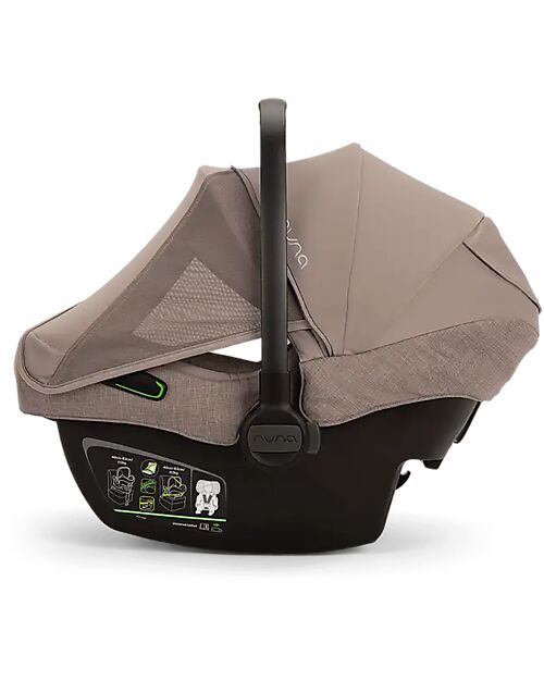 Nuna Seggiolino Auto Pipa Next i-Size - Cedar - Chocolate -  Doppia Installazione - Gruppo 0+ Seggiolini Auto Gruppo 0+/1