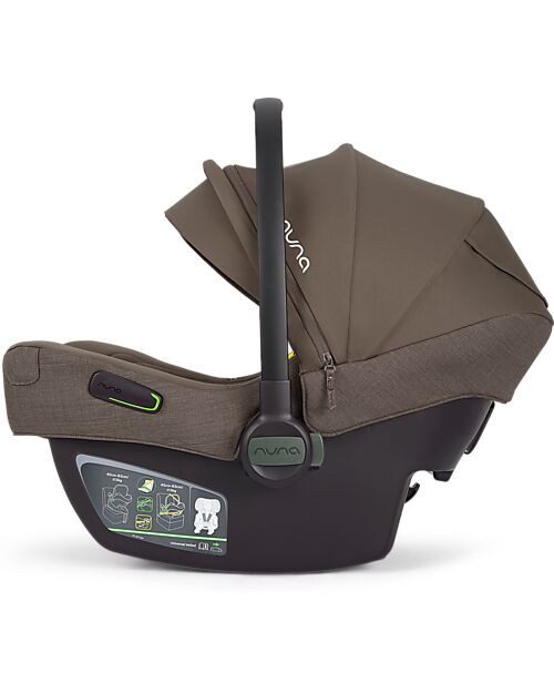 Nuna Seggiolino Auto Pipa Next i-Size - Chestnut - Doppia Installazione - Gruppo 0+ Seggiolini Auto Gruppo 0+/1
