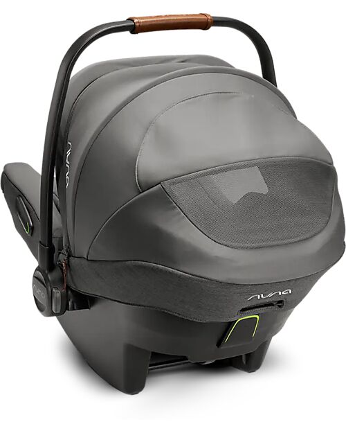 Nuna Seggiolino Auto Pipa Next i-Size - Granite - Black -  Doppia Installazione - Gruppo 0+ Seggiolini Auto Gruppo 0+/1