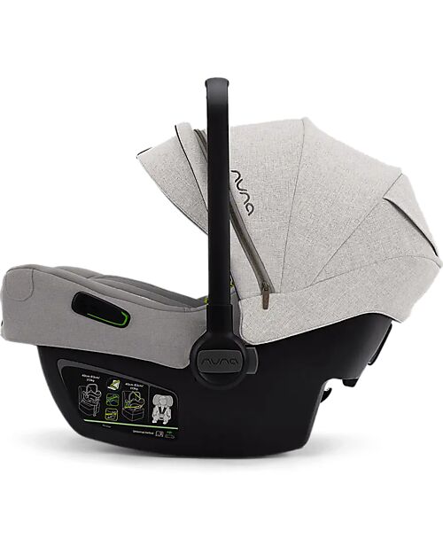 Nuna Seggiolino Auto Pipa Next i-Size - Mineral - Doppia Installazione - Gruppo 0+ Seggiolini Auto Gruppo 0+/1