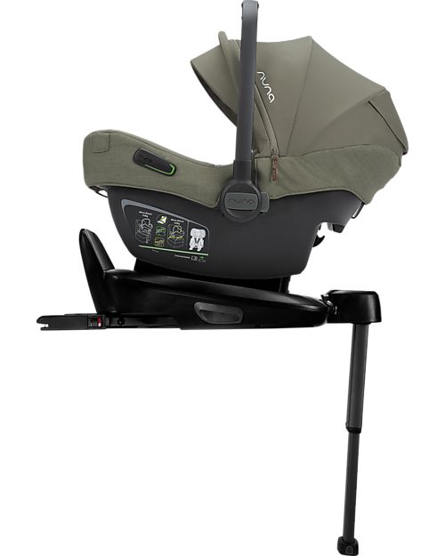 Nuna Seggiolino Auto Pipa Next i-Size - Pine - Doppia Installazione - Gruppo 0+ Seggiolini Auto Gruppo 0+/1