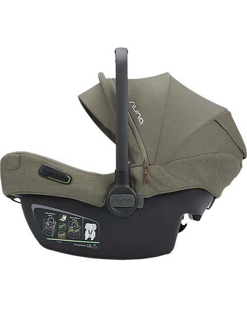 Nuna Seggiolino Auto Pipa Next i-Size - Pine - Doppia Installazione - Gruppo 0+ Seggiolini Auto Gruppo 0+/1
