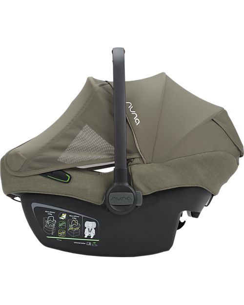 Nuna Seggiolino Auto Pipa Next i-Size - Pine - Doppia Installazione - Gruppo 0+ Seggiolini Auto Gruppo 0+/1