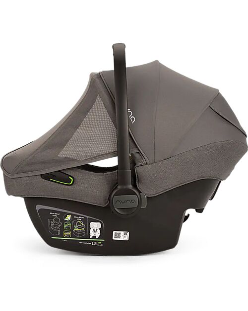Nuna Seggiolino Auto Pipa Next i-Size - Thunder - Doppia Installazione - Gruppo 0+ Seggiolini Auto Gruppo 0+/1