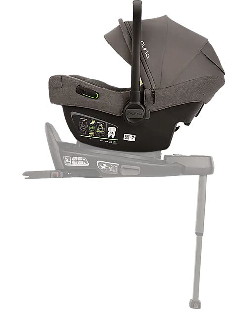 Nuna Seggiolino Auto Pipa Next i-Size - Thunder - Doppia Installazione - Gruppo 0+ Seggiolini Auto Gruppo 0+/1