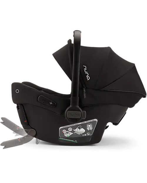 Nuna Seggiolino Auto Pipa Urbn - Caviar - con Ganci Isofix Integrati Seggiolini Auto Gruppo 0+/1