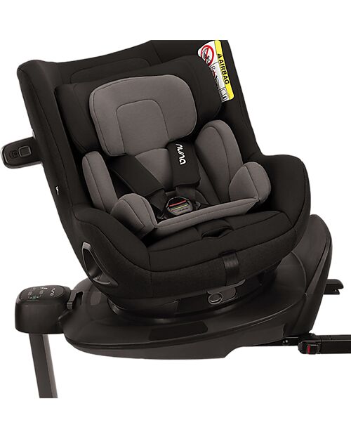 Nuna Seggiolino Auto Pruu - Caviar - 0-4 anni - Comodo e Ultra-Sicuro Seggiolini Auto Gruppo 0+/1