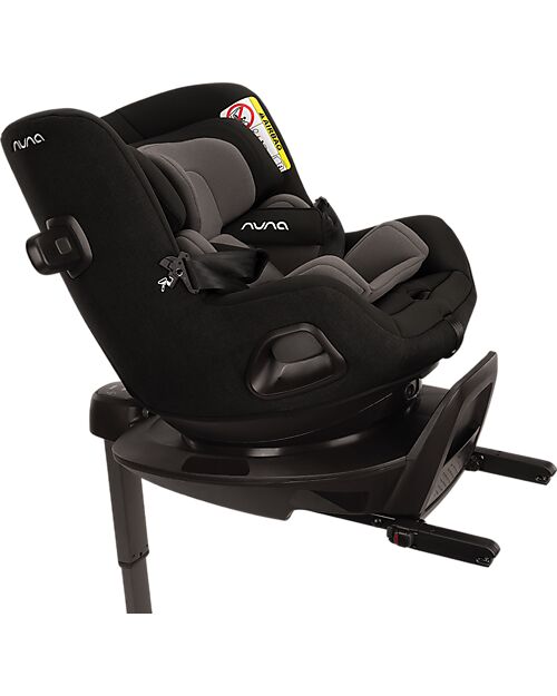 Nuna Seggiolino Auto Pruu - Caviar - 0-4 anni - Comodo e Ultra-Sicuro Seggiolini Auto Gruppo 0+/1