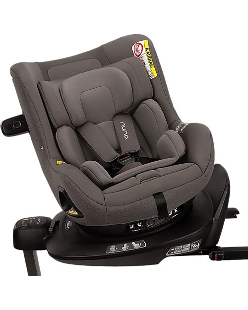 Nuna Seggiolino Auto Pruu - Thunder - 0-4 anni - Comodo e Ultra-Sicuro Seggiolini Auto Gruppo 0+/1