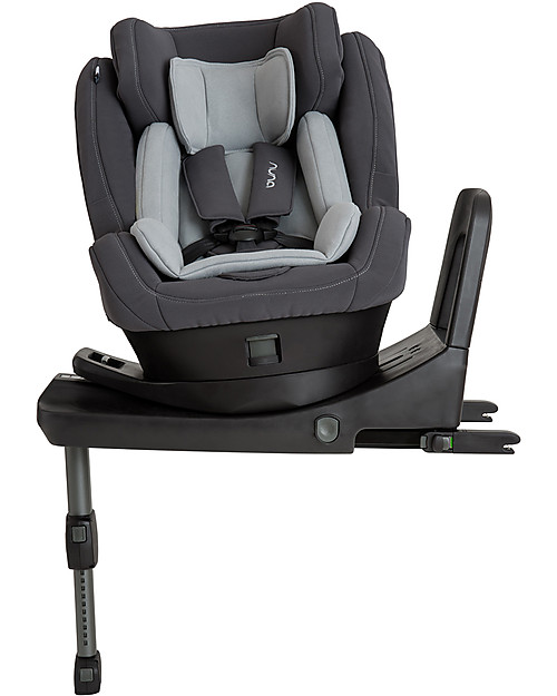 Nuna Seggiolino Auto REBL™ I-Size 0-4 anni Slate - Ruota a 360° in un clic! Seggiolini Auto Gruppo 0+/1