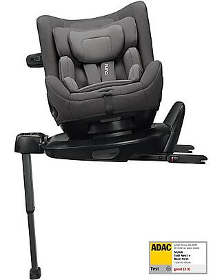 Nuna Seggiolino Auto Todl Next - Granite - 0-4 Anni - Compatibile con Base Next - per Entrambi i Sensi di Marcia Seggiolini Auto Gruppo 1/2/3