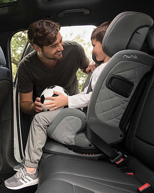 Nuna Seggiolino Auto Tres Lx - Granite - dalla Nascita a 12 anni - Certificato R129 Seggiolini Auto Gruppo 1/2/3