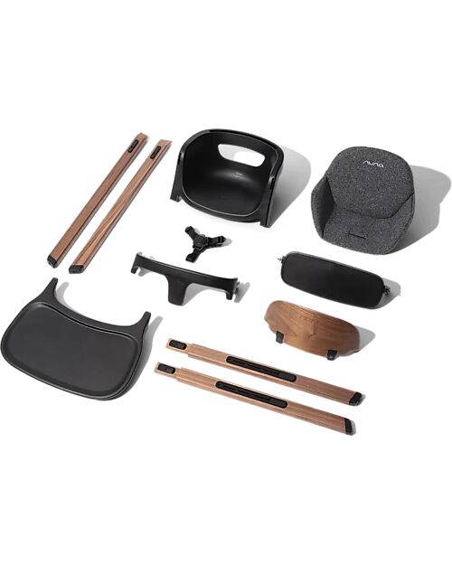 Nuna Seggiolone Bryn - Sanderson - Legno di Noce - dalla Nascita ai 6 anni Seggioloni Pappa